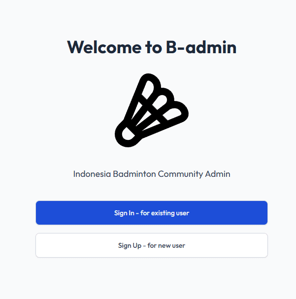 B-admin: Badminton Community Management System